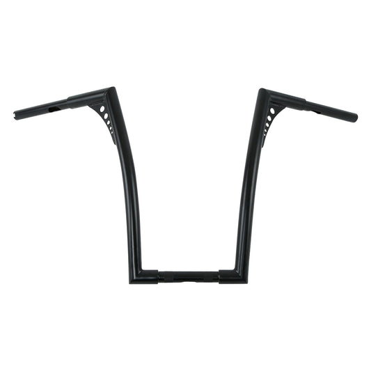 Black Fat 1 1/4" 18" Rise Handlebar Hanger Bar Fit For Harley Davidson Fxst Flst