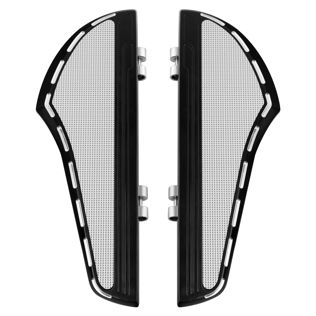 Fit For Harley Street Road Glide King 00-25 Black Driver Footboard Floorboards