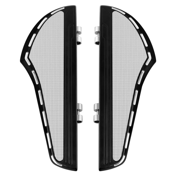 Fit For Harley Street Road Glide King 00-25 Black Driver Footboard Floorboards