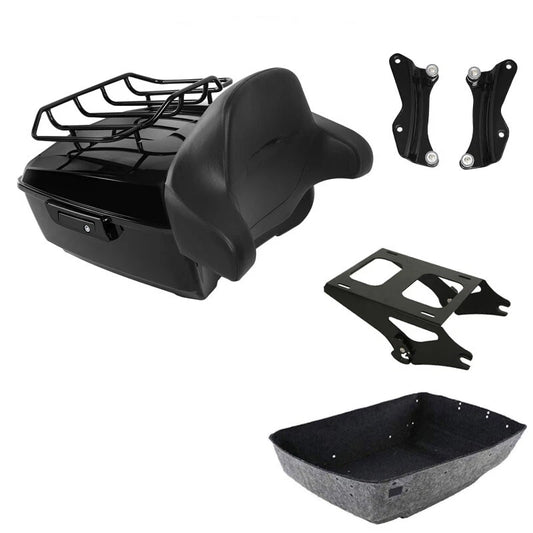 King Trunk Pad Mount Rack Docking Kit Fit For Harley Touring Road Glide 14-26 25