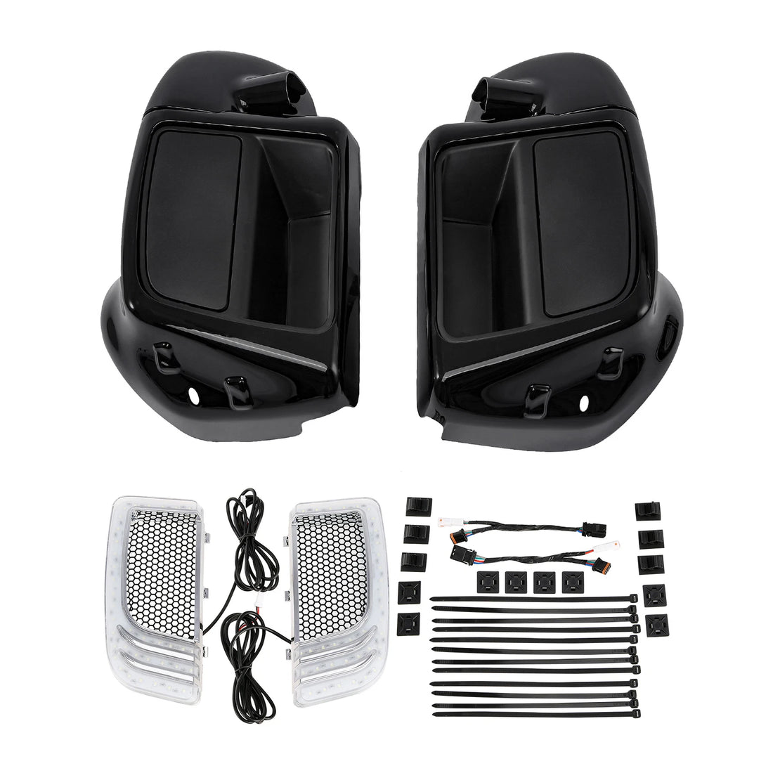 Lower Vented Fairing Speaker Pod Turn Lights Fit For Harley Road Glide 2014-2023