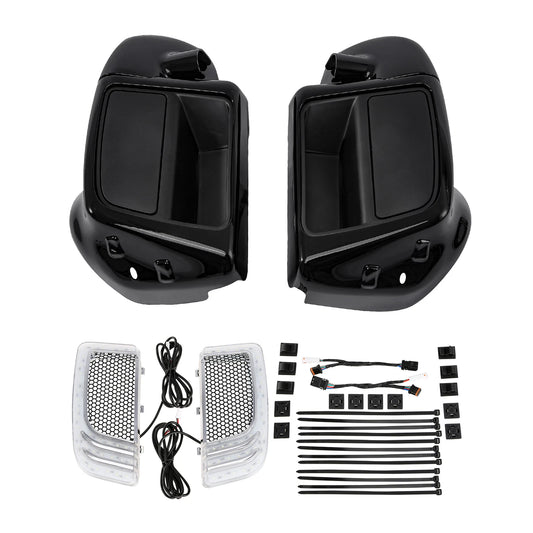 Lower Vented Fairing Speaker Pod Turn Lights Fit For Harley Road Glide 2014-2023