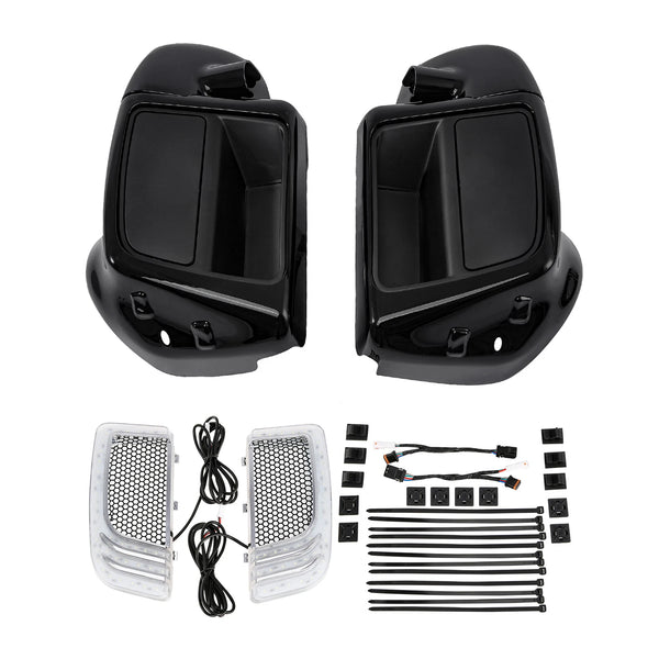 Lower Vented Fairing Speaker Pod Turn Lights Fit For Harley Road Glide 2014-2023