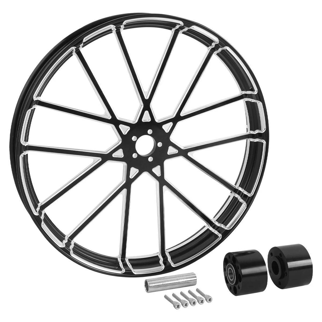 26" Front Wheel Rim Hub Dual Disc Fit For Harley Electra Glide 1997-2021