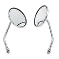 Espejos Cromados Para Motocicleta, 10MM, Para Piaggio Aprilia Benelli Bianchi