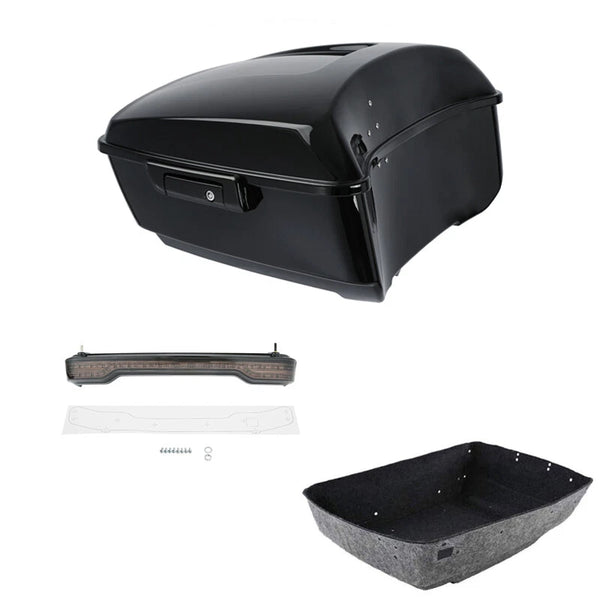Vivid Black King Trunk LED Tail Light Fit For Harley Touring Road Glide 14-2026