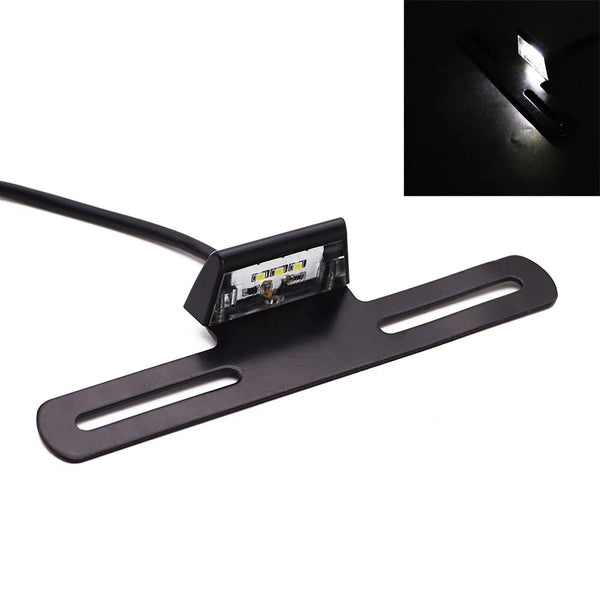 LED License Plate Light Mount Tail Brake Light Holder Bracket Cafe Racer Custom