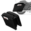 5" Vivid Black Stretched Extended Hard Saddlebags Fit For Harley Road King 93-13