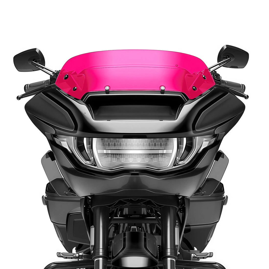 Rose Red Front Windscreen Windshield Fit For Harley Cvo Road Glide Fltrxse 23-26