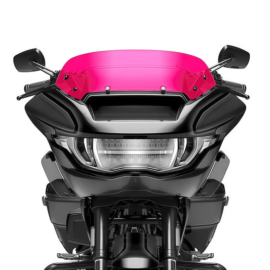 Rose Red Front Windscreen Windshield Fit For Harley Cvo Road Glide Fltrxse 23-26