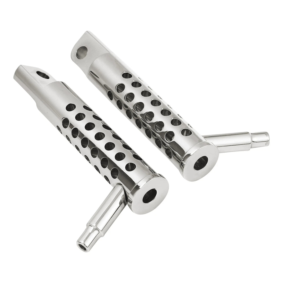45° Silence Drilled Footrest Footpeg Fit For Harley Sportster XL 883 1200 11-22