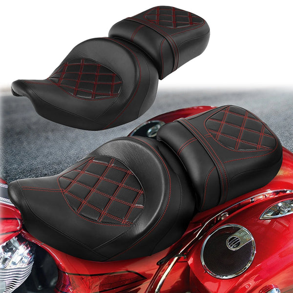 Stitch Red Seat Fit For Indian Chief Vintage 14-19 Roadmaster 15-25