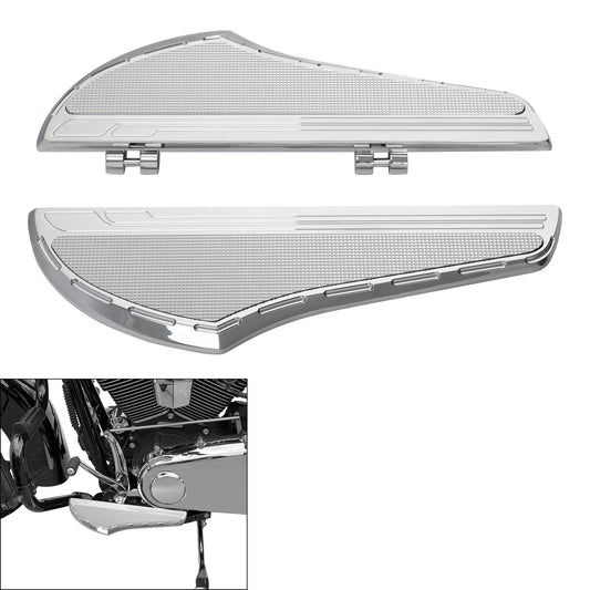 Pair Driver Floorboard Footboard Fit For Harley Touring Road Street Glide 00-25