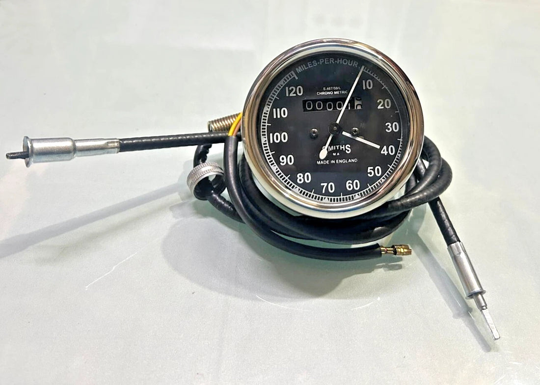 For Smiths Speedometer Chrome Rims 120 Mph for BSA Royal Enfield Norton