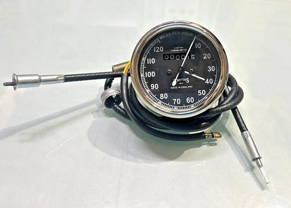 For Smiths Speedometer Chrome Rims 120 Mph for BSA Royal Enfield Norton