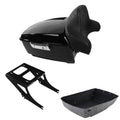 King Trunk Luggage Mount Rack Backrest Pad Fit For Harley Fat Boy Flstf 08-2017