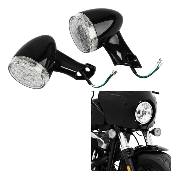 Front Turn Signal LED Lights Fit For Harley Sportster XL48 XL1200X 2016-2022