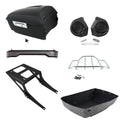 King Trunk Speakers LED Light Mount Rack Fit For Harley Fatboy 2008-2017