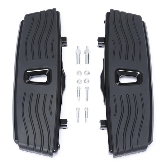 Black Driver Rider Floorboards Footboard Fit For Harley Cvo Road Glide 2023-2025