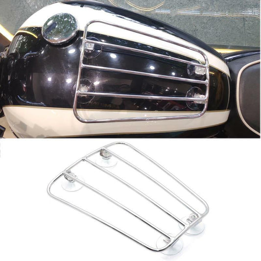 Universal Motorcycle Chrome Steel Fuel Gas Tank Parcel Rack For Harley Triumph