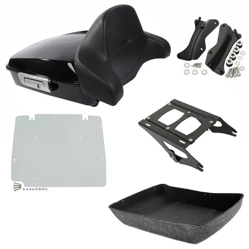 Chopped Trunk Pad Mount Plate Docking Fit For Harley Road Street Glide 2014-2026