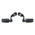 1 1/4'' Long Angled Highway Engine Guard Bar Male Mount Footpeg Pegs Matte Black
