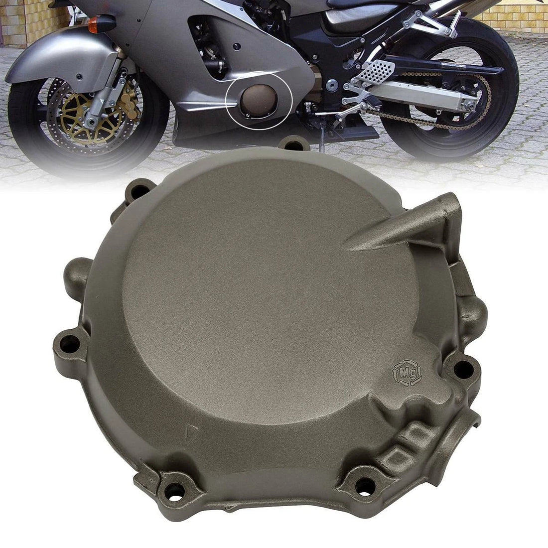 Left Stator Engine Cover Crankcase Fit For Kawasaki Ninja ZX12R ZX 12R 2000-2001