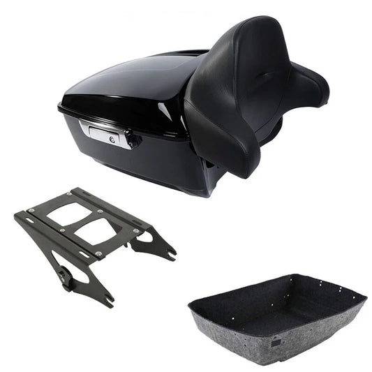 King Trunk Backrest Mount Rack Fits For Harley Touring Electra Road Glide 14-26
