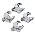 39mm 4PCS Chrome Front Windshield Windscreen Clamps Fit For Harley Sportster XL
