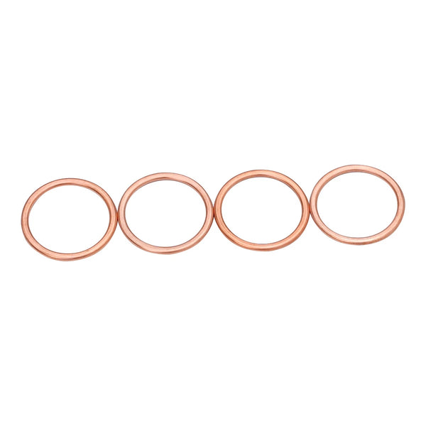 4PCS Exhaust Pipe Gasket For Kawasaki EX650 ER6N 05-07 VN900 06-15 Z1000 07-09