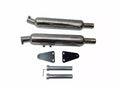 Fit For Aew 201 Chrome Exhaust Silencer Pair Royal Enfield GT & Interceptor 650