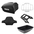 Matte Black King Trunk Luggage Pad Mounting Rack Fit For Harley Touring 2009-13
