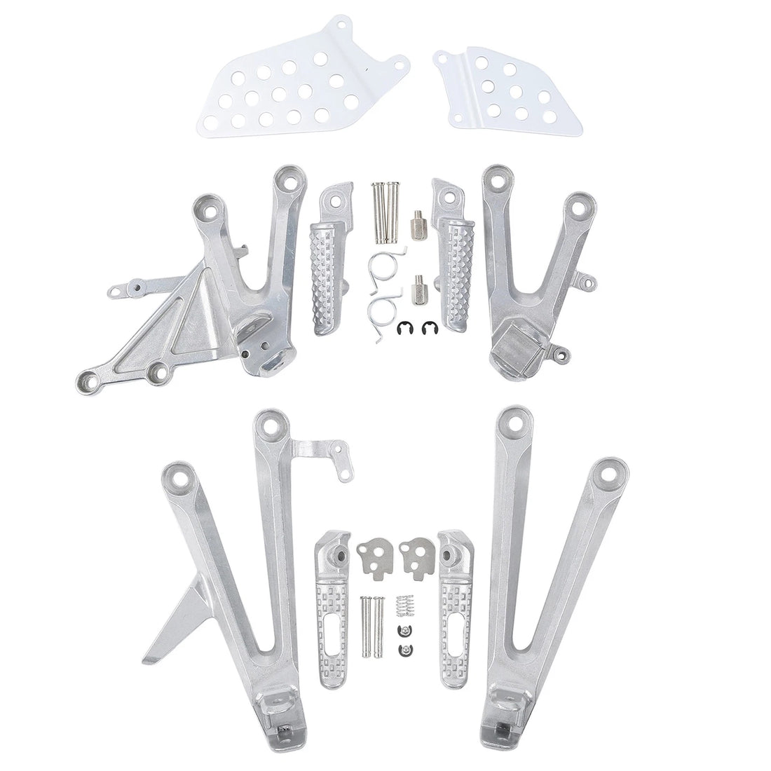 Rider Driver & Passenger Footrests Peg Bracket Fit For Honda CBR1000RR 2004-2007