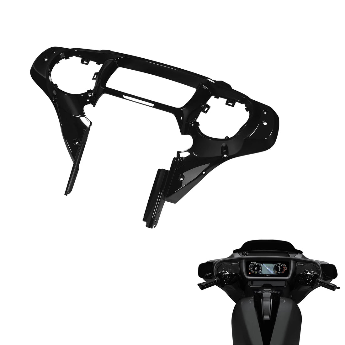 Inner Fairing - Vivid Black Fit For Harley Cvo Street Glide 2023-2026