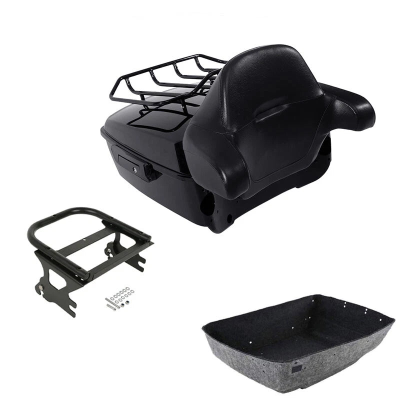 King Trunk Pad Mount Rack Fit For Harley Davidson Touring 97-08 US