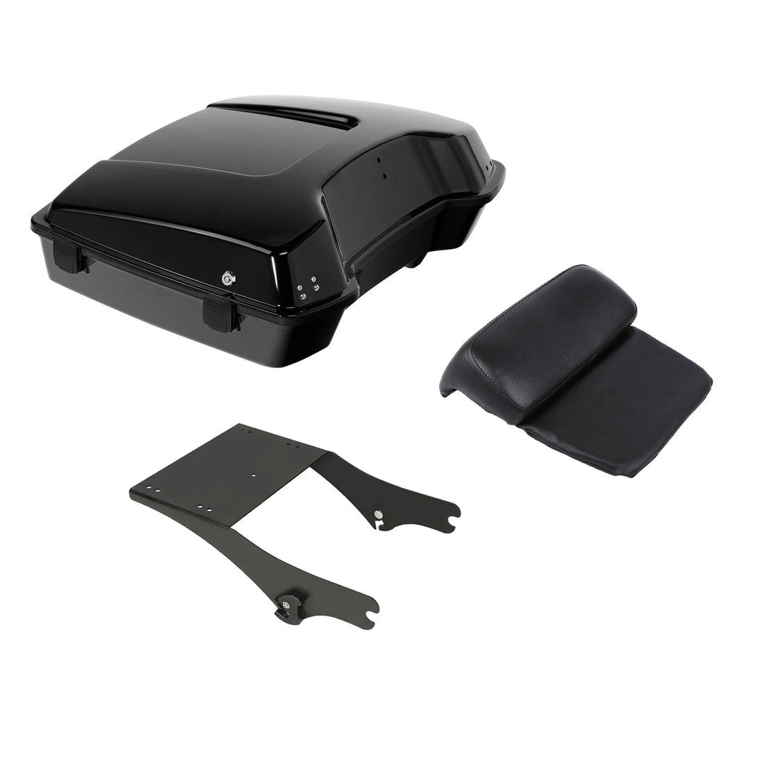 Razor Trunk Backrest Pad Mount Rack Fit For Harley Touring Glide 1997-2008