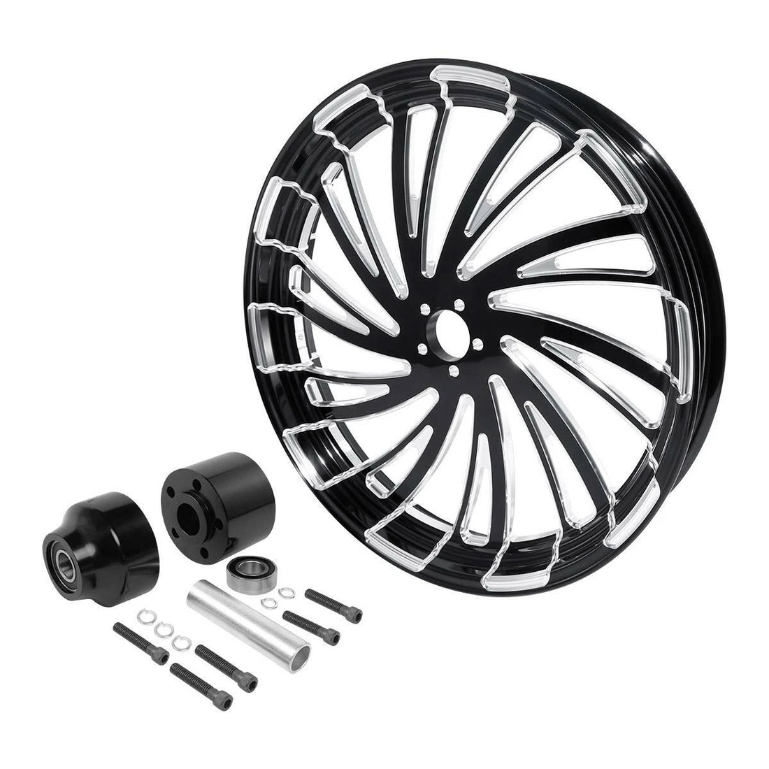 21" X 3.5" Front Wheel Rim Single Disc Hub Fit For Harley Road King 1997-2021