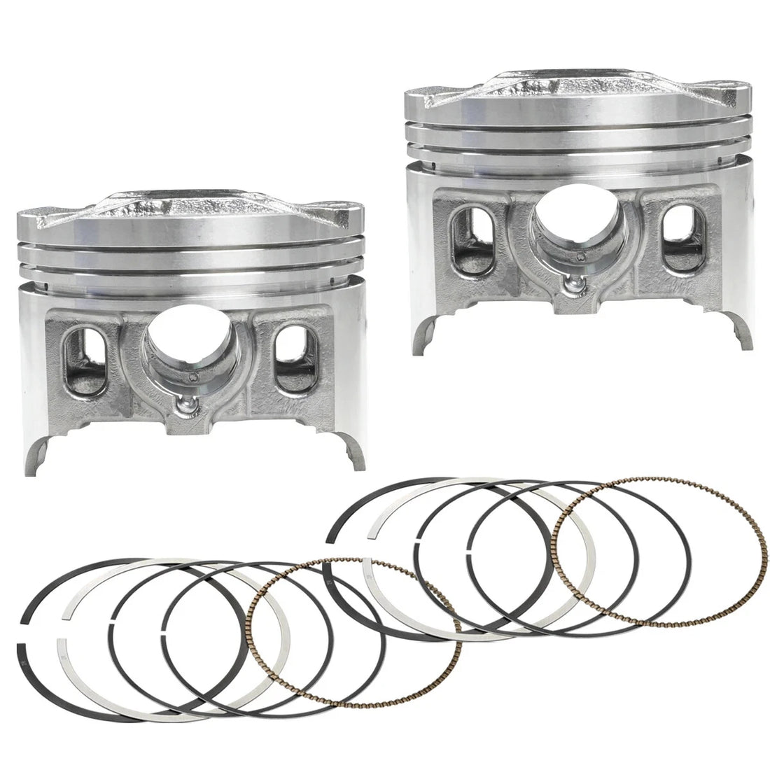 2pcs 62mm Piston Rings Kit For kawasaki ZZR250 ZZ-R250 90-07 KLE250 Anhelo 93-01