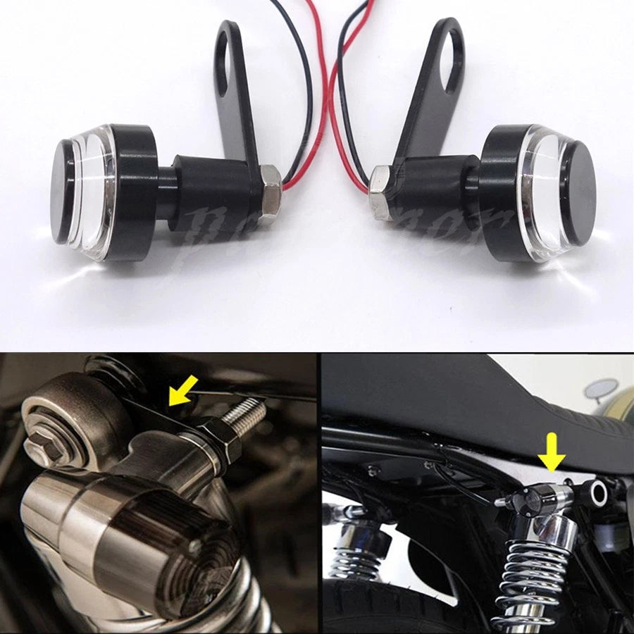 Motorcycle Turn Signal Light Rear Shock Bracket Relocater Holder For Cafe Racer