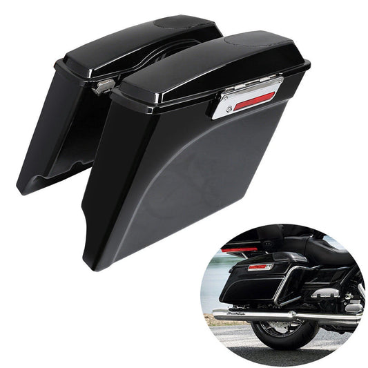 5" Extended Saddlebag+Speaker Lids For Harley Touring Electra Street Glide 93-13