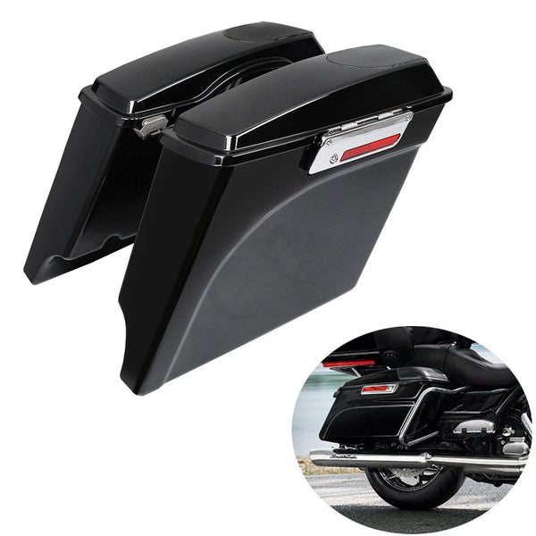5" Extended Saddlebag+Speaker Lids For Harley Touring Electra Street Glide 93-13