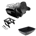 King Trunk Backrest Rack Solo Mount Fit For Harley Softail Slim 2018-2025