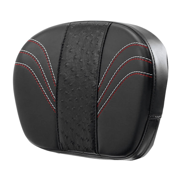Black Passenger Sissy Bar Backrest Pad Fit For Harley Electra Road Street Glide