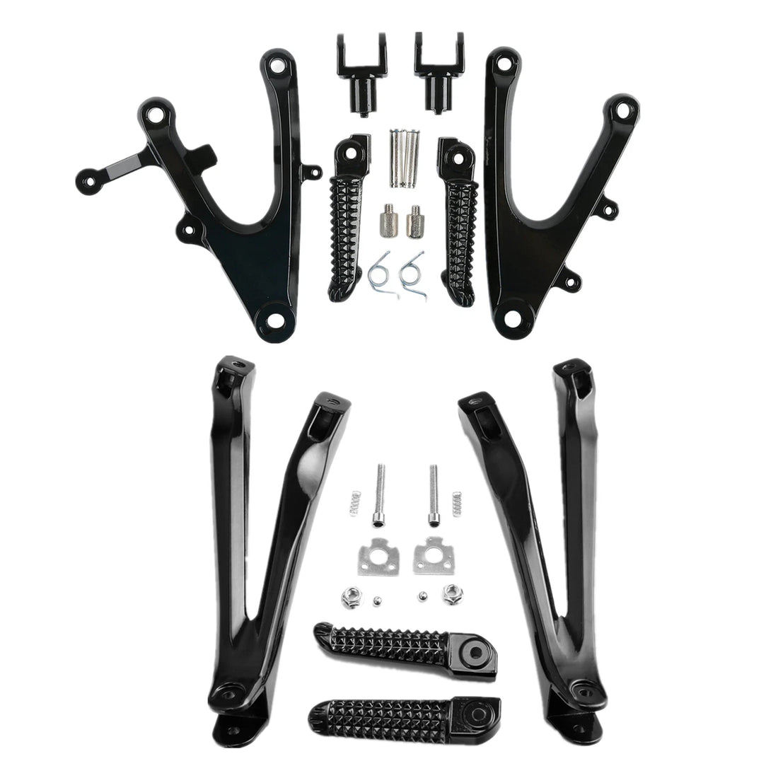 Driver Passenger Footpegs Footrests Bracket Fit For Yamaha Yzf R1 2004-2006