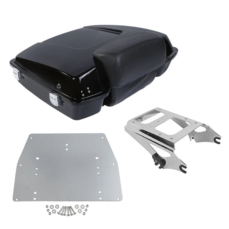 Trunk Backrest Mount Rack Base Plate Fit For Harley Touring Electra Glide 09-13
