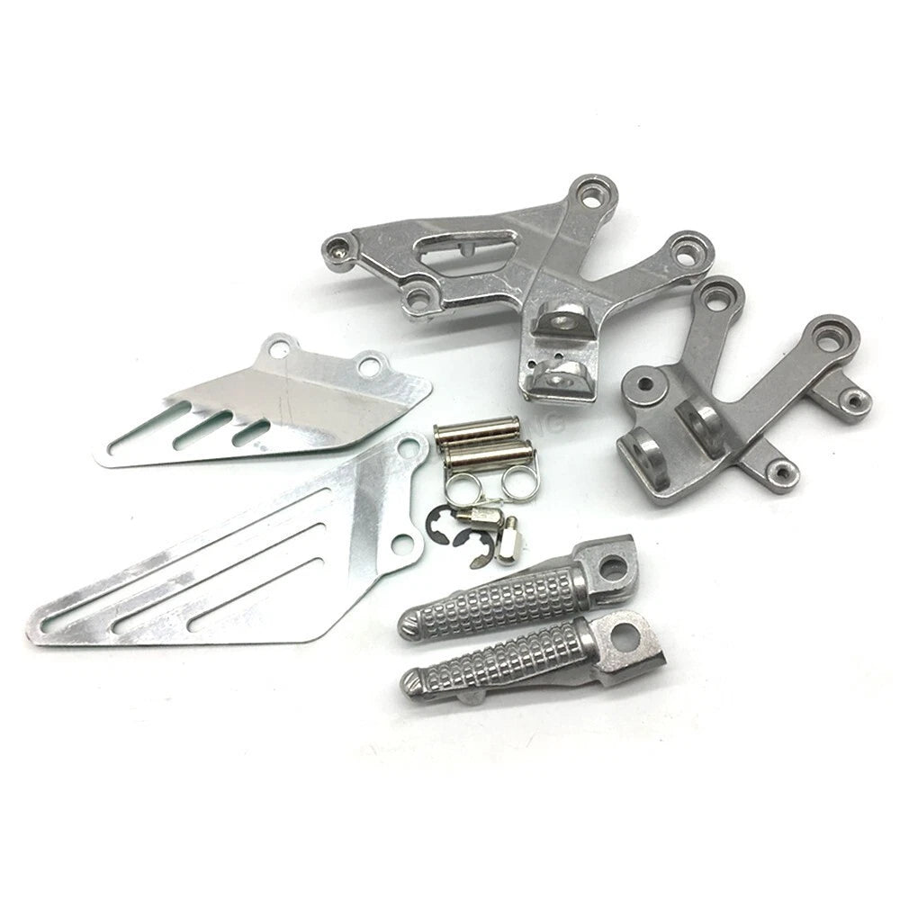 Fit For 2000-2005 Kawasaki Ninja ZX12R Motorcycle Front Foot Peg Bracket Silver