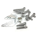 Fit For 2000-2005 Kawasaki Ninja ZX12R Motorcycle Front Foot Peg Bracket Silver