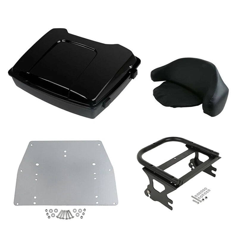 Razor Trunk w/ Backrest Rack Plate Fit For Harley Electra Road Glide 97-08
