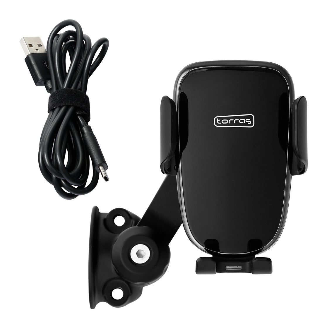 Phone Holder Automatic Clamping Charger Fit For Harley 1'' Handlebar Touring XL