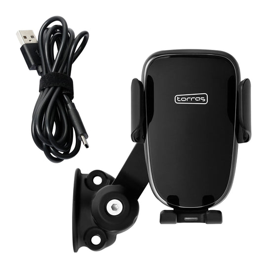 Phone Holder Automatic Clamping Charger Fit For Harley 1'' Handlebar Touring XL